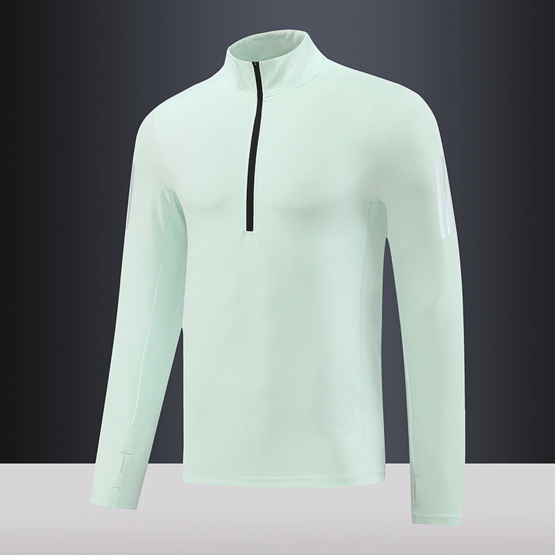 Herren Funktions-Thermo-Langarmshirt mit kurzem Reißverschluss Aliams