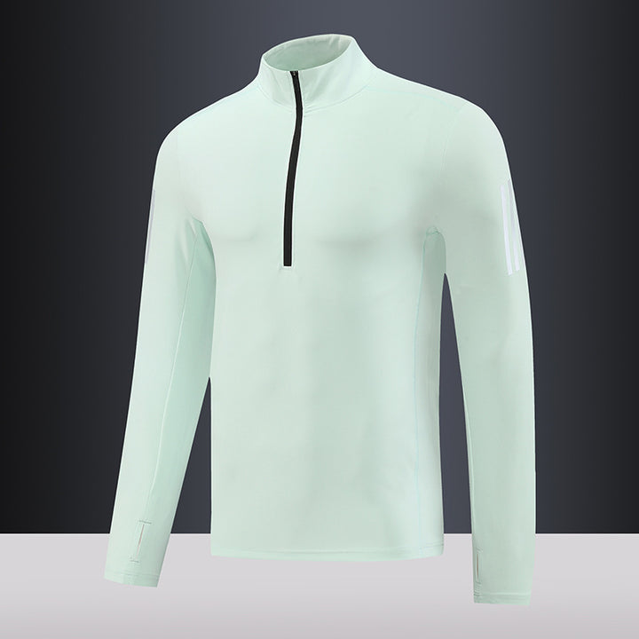 Herren Funktions-Thermo-Langarmshirt mit kurzem Reißverschluss Aliams