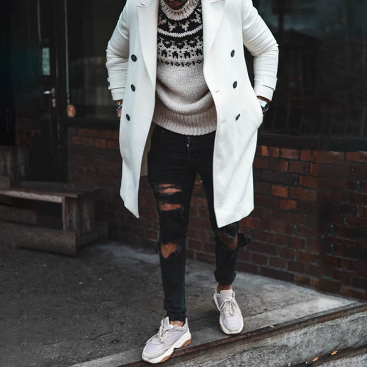 Herren eleganter Langmantel Aliams