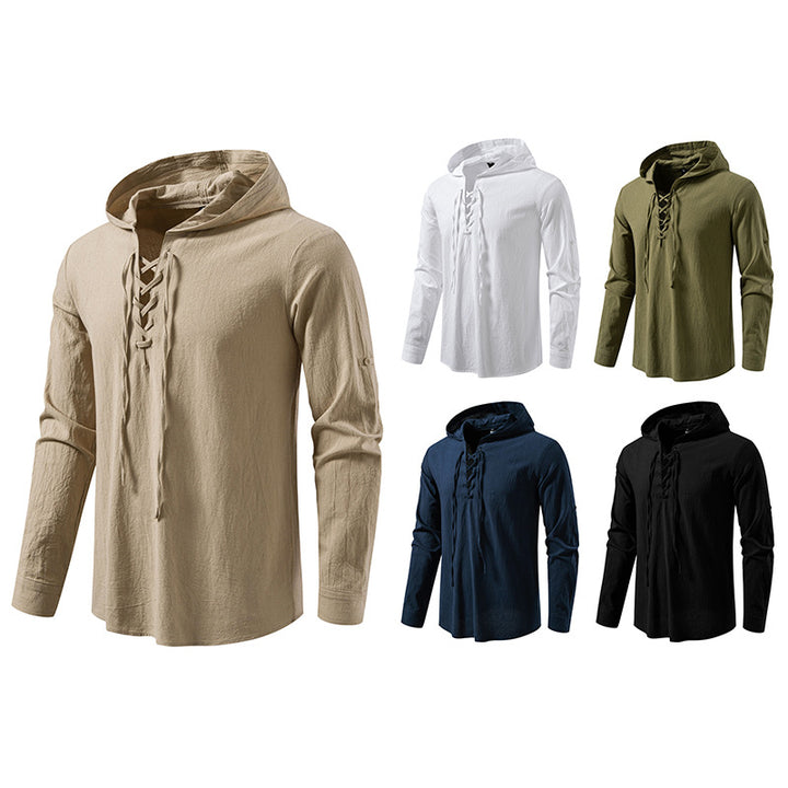 Herren Kapuzentop mit einzigartigem Schnürdesign Aliams