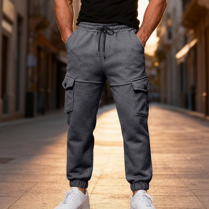Herren Cargo-Jogginghose mit elastischem Bund und praktischen Seitentaschen Aliams