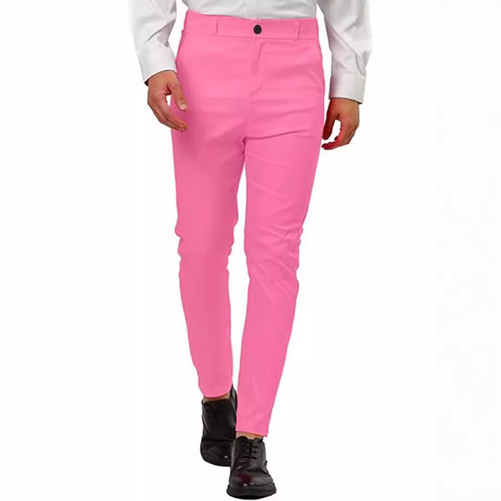 Herren Elegante und bequeme Chino-Hose mit schmalem Schnitt Aliams