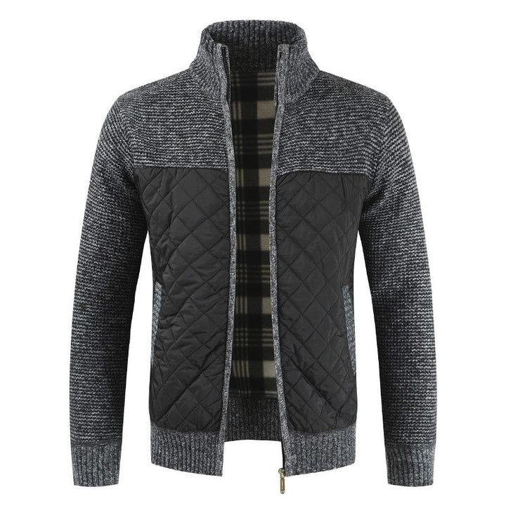 Herren modische Hybridjacke mit strukturiertem Obermaterial Aliams