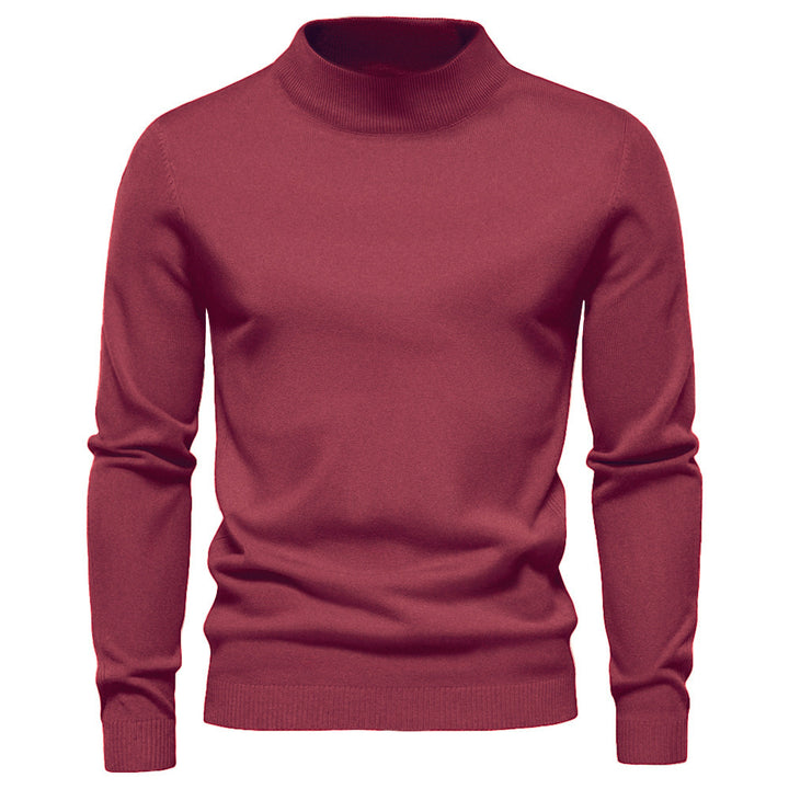 Herren eleganter Rollkragenpullover aus feiner Wolle Aliams