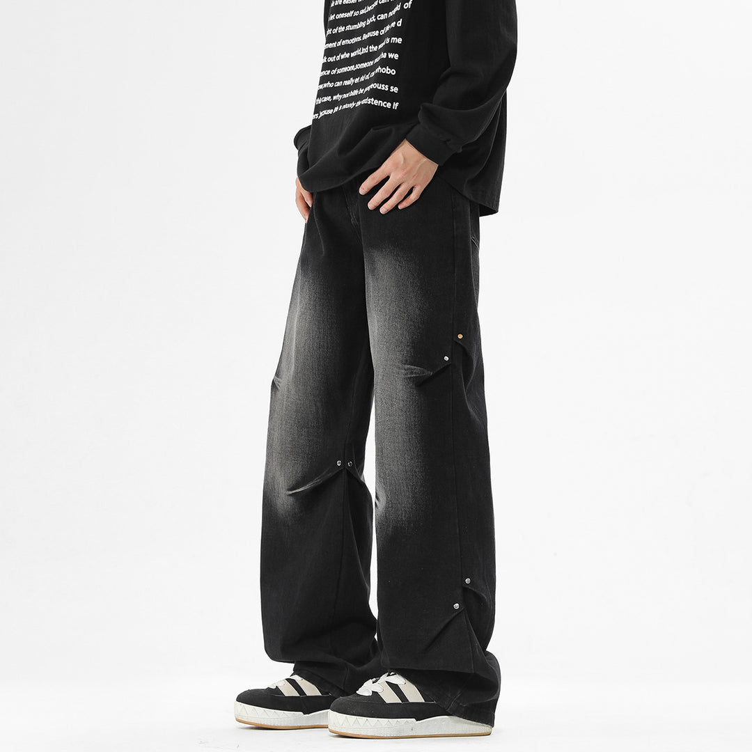 Herren baggy Jeanshose mit lässigem Schnitt und praktischen Taschen Aliams