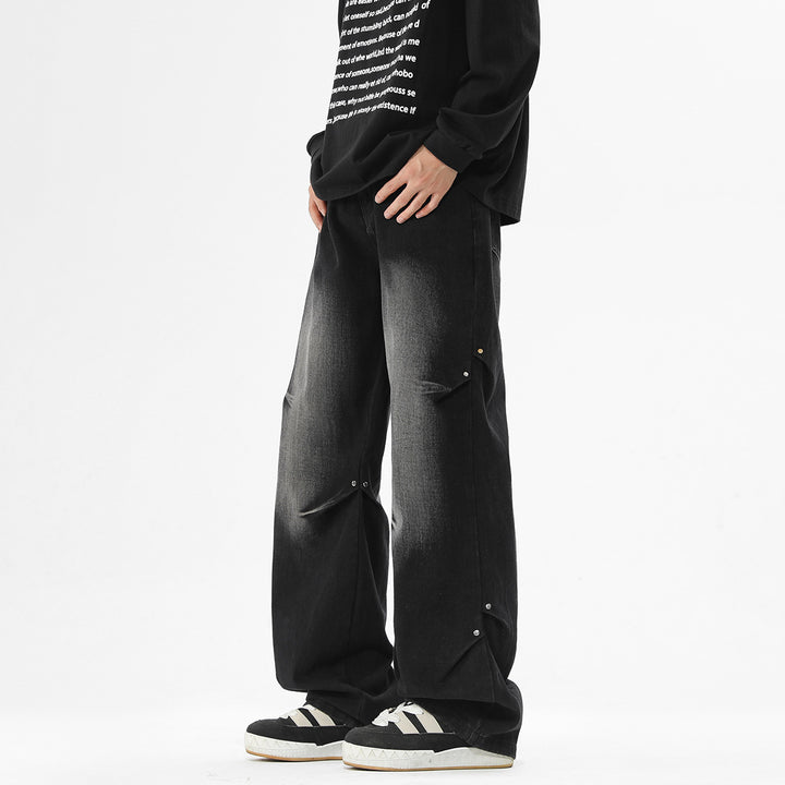 Herren baggy Jeanshose mit lässigem Schnitt und praktischen Taschen Aliams