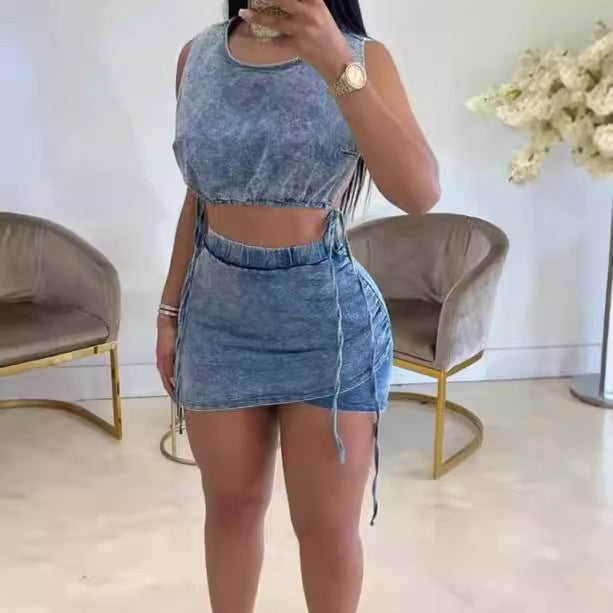 Damen Denim Twin-Set Aliams