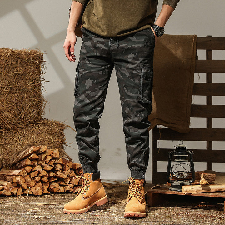 Herren cargo Jogginghose mit praktischen Taschen und elastischem Bund Aliams