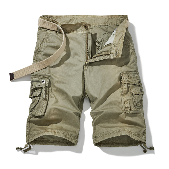 Herren Cargo-Shorts mit vielseitigen Funktionstaschen und verstellbarem Gurt Aliams