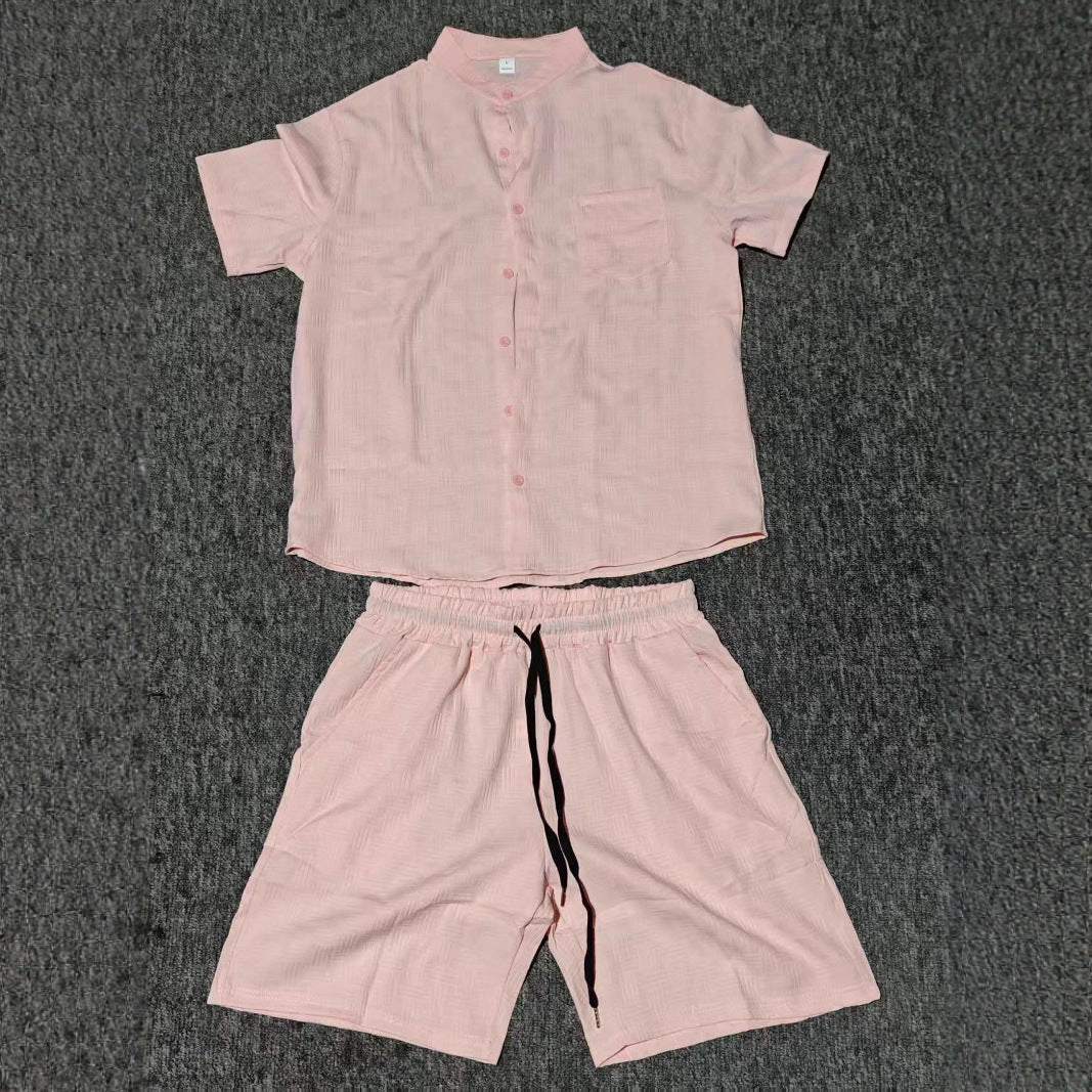 Herren Casual Kurzarm Relaxed Fit Set Aliams