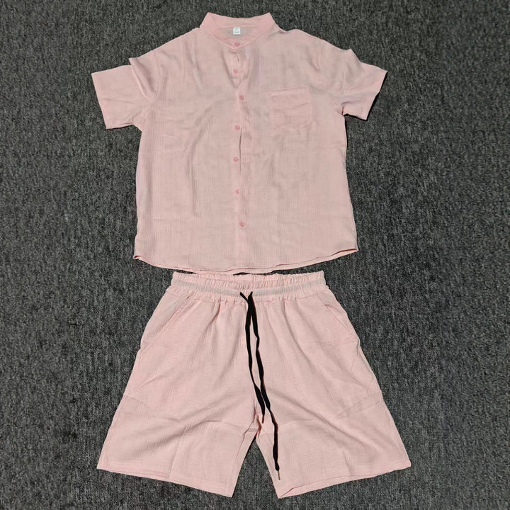 Herren Casual Kurzarm Relaxed Fit Set Aliams