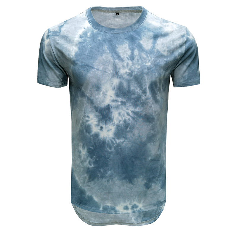 Herren T-Shirt mit einzigartigem Batikdesign und Rundhalsausschnitt Aliams