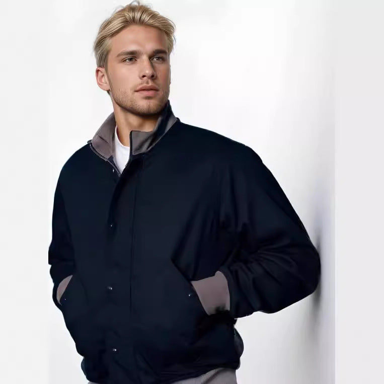 Herren elegante Übergangsjacke mit hohem Kragen Aliams