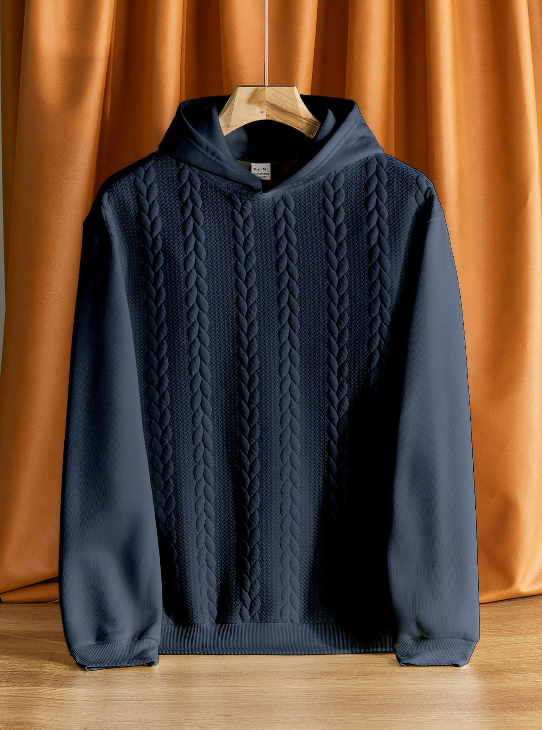 Herren eleganter Kapuzenpullover mit strukturiertem Design Aliams