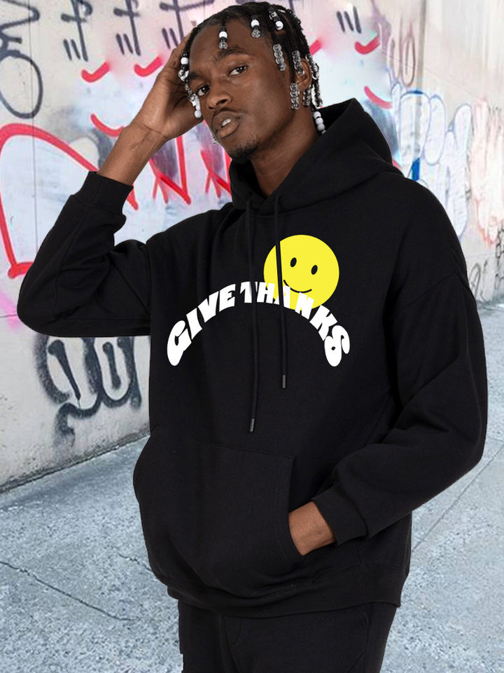 Herren Kapuzenpullover mit inspirierendem Print Aliams