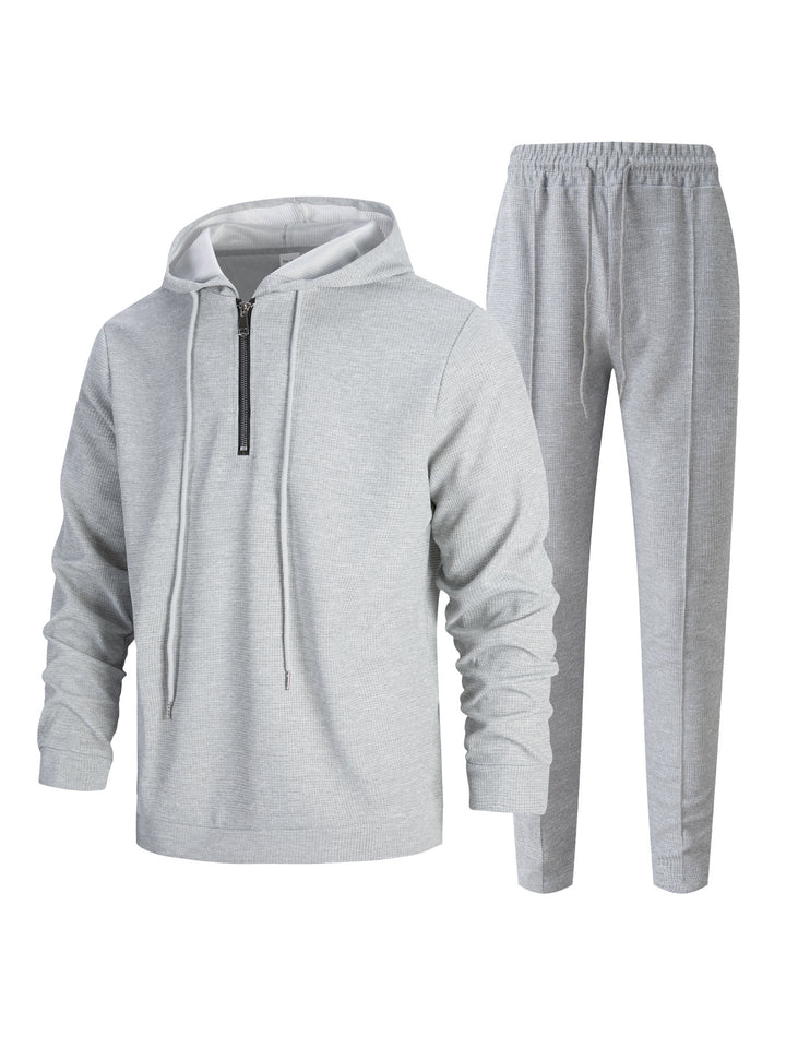 Herren Sportliches Hoodie- und Jogginghosen-Set mit atmungsaktivem Material und modischen Akzenten Aliams