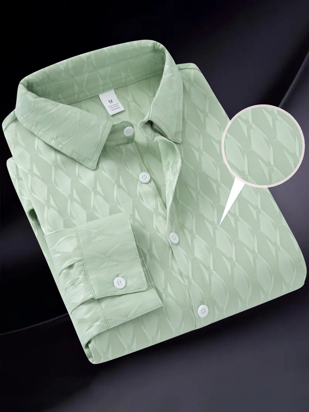 Herren elegantes Hemd mit strukturiertem Muster und hochwertiger Verarbeitung Aliams