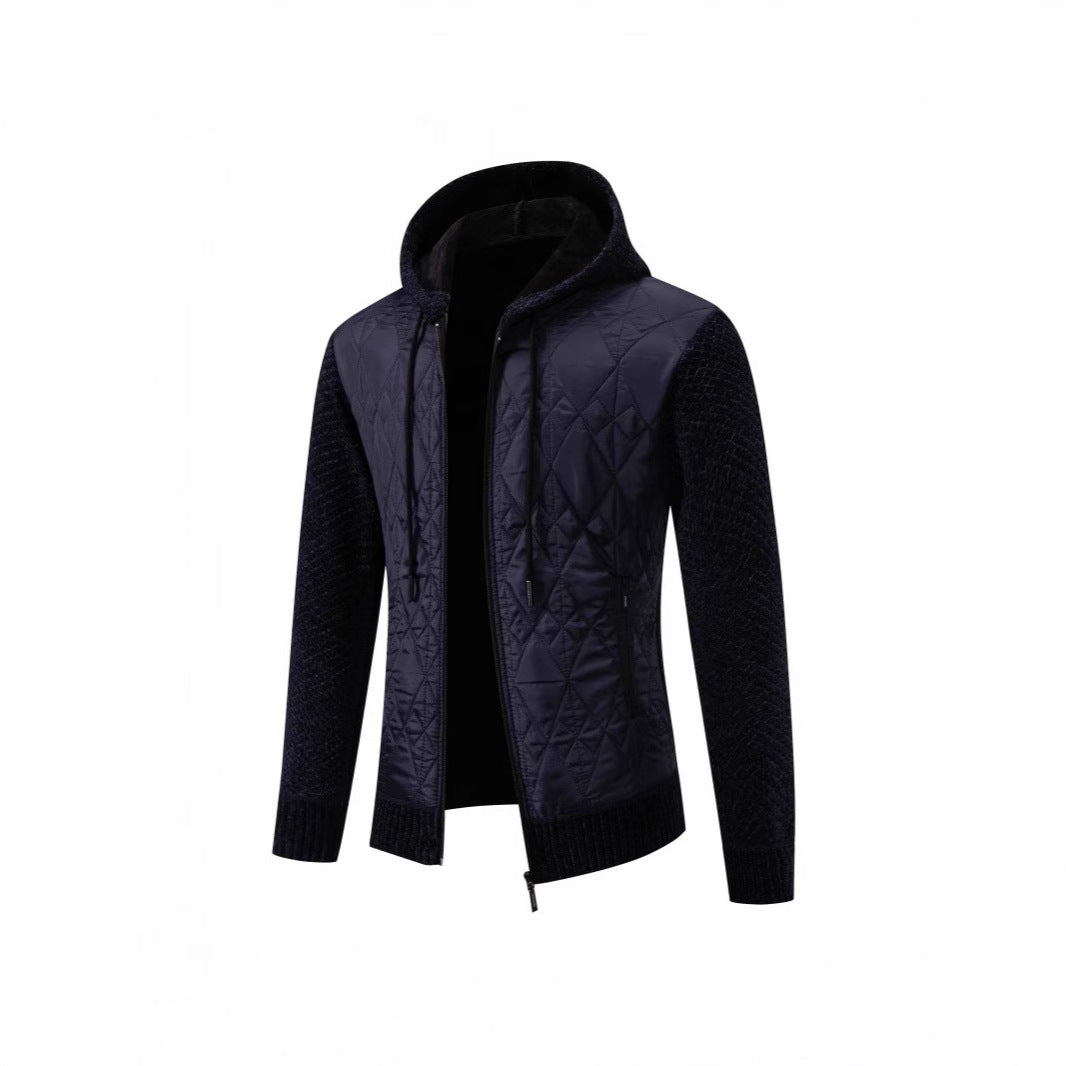 Herren gesteppte Übergangsjacke mit hohem Kragen und modernem Design Aliams