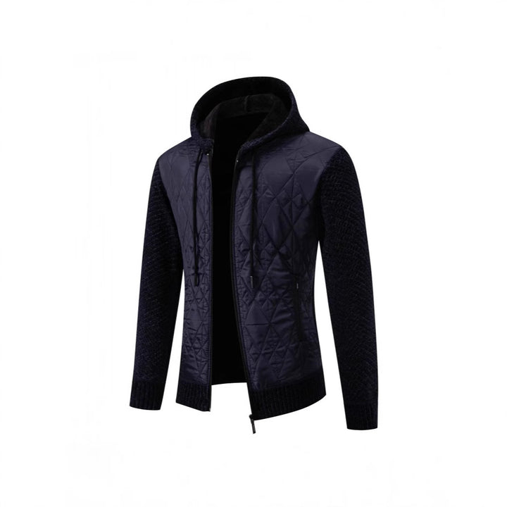 Herren gesteppte Übergangsjacke mit hohem Kragen und modernem Design Aliams