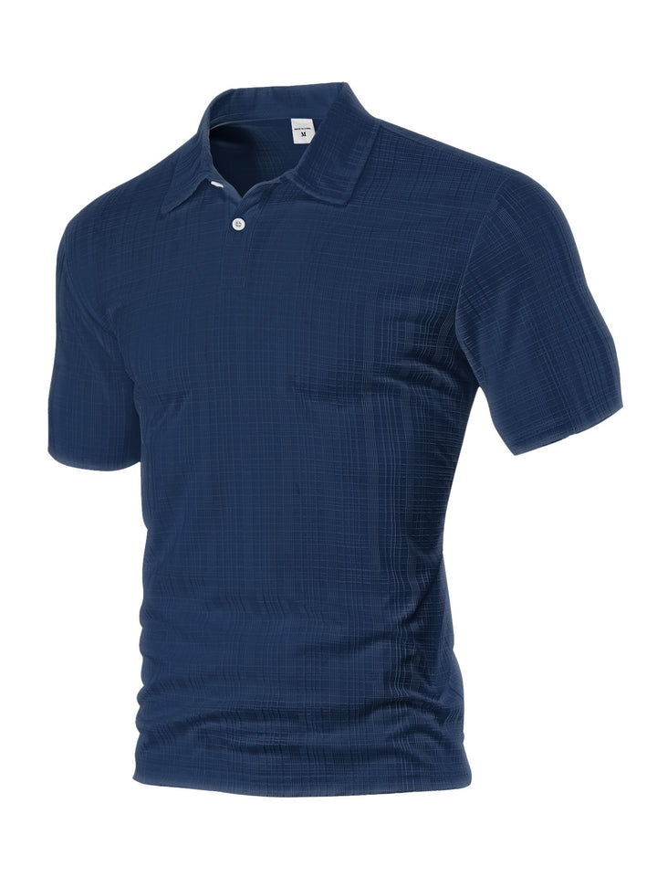 Herren Kurzarm-Poloshirt mit strukturiertem Design Aliams