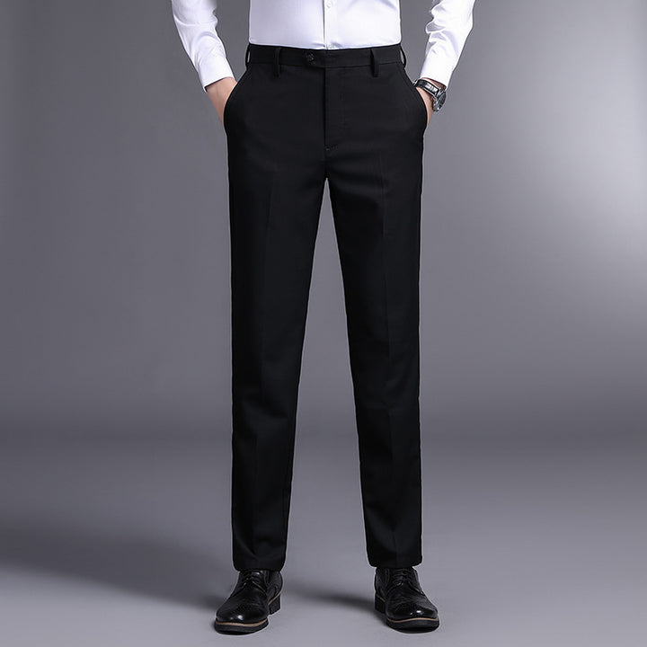 Herren elegante Anzughose mit schmalem Schnitt und funktionalen Taschen Aliams