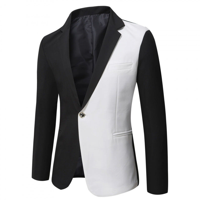 Herren Zweifarbiger Blazer mit modernem Schnitt und Taschen Aliams