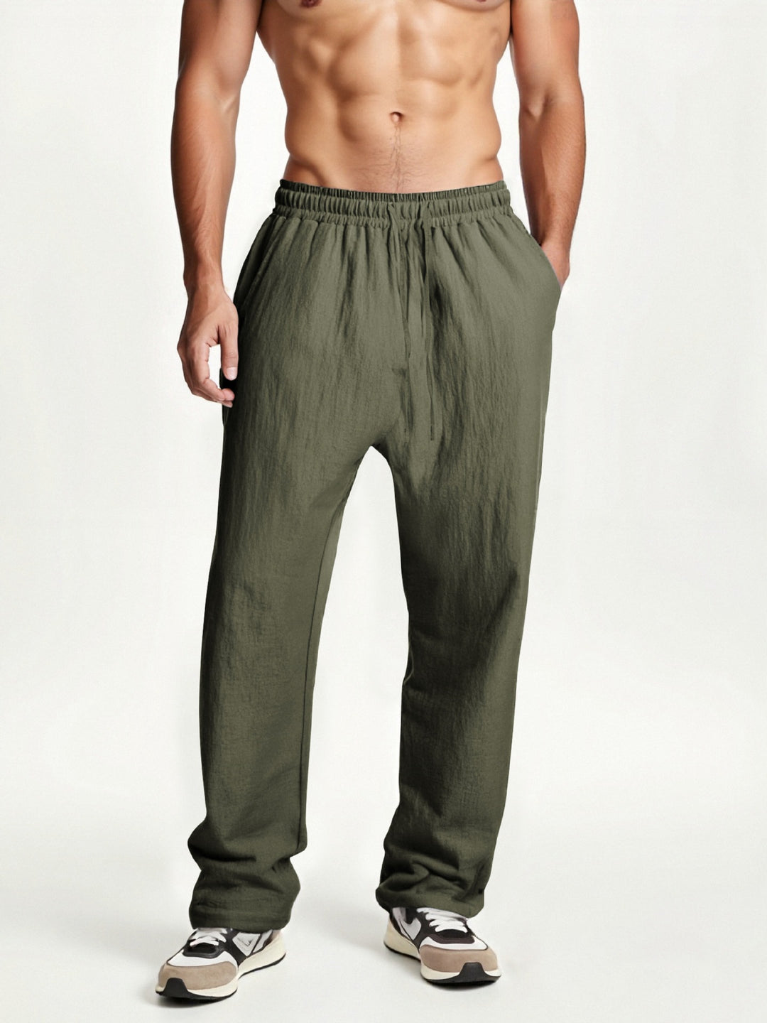 Herren elastische Freizeithose mit komfortablem Bund Aliams