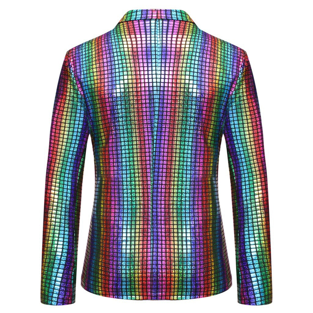 Herren extravagantes Pailletten-Sakko im modernen Design Aliams