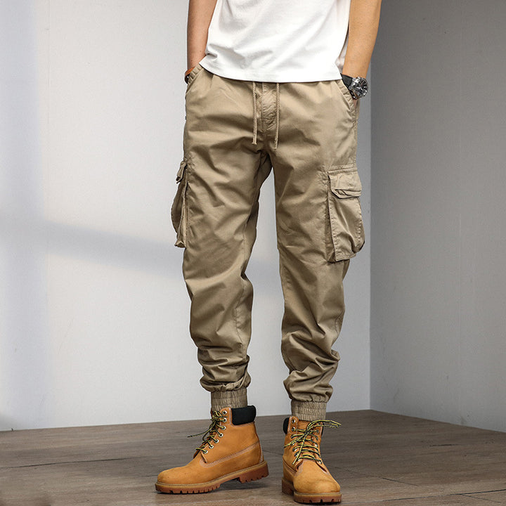 Herren Cargo-Hose mit elastischem Bund und multifunktionalen Taschen Aliams 1758210500