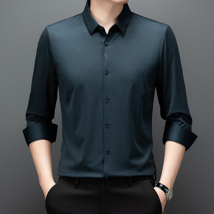 Herren elegante, atmungsaktive Hemdbluse Aliams