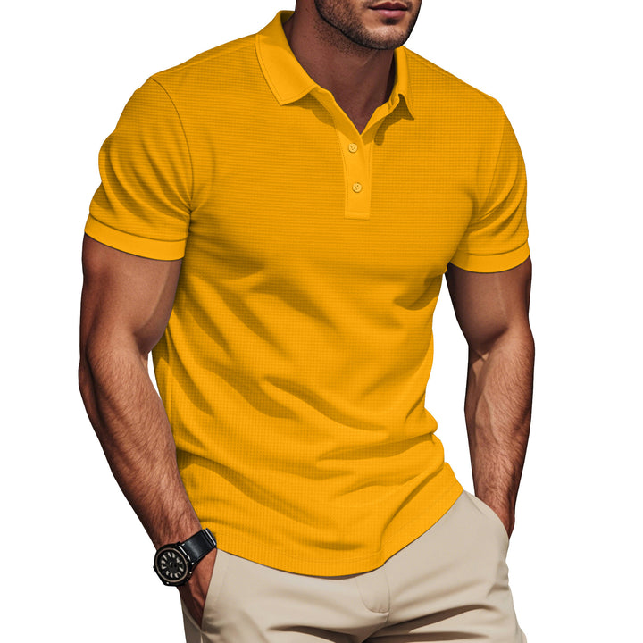 Herren Poloshirt mit strukturiertem Design und Komfortbund Aliams