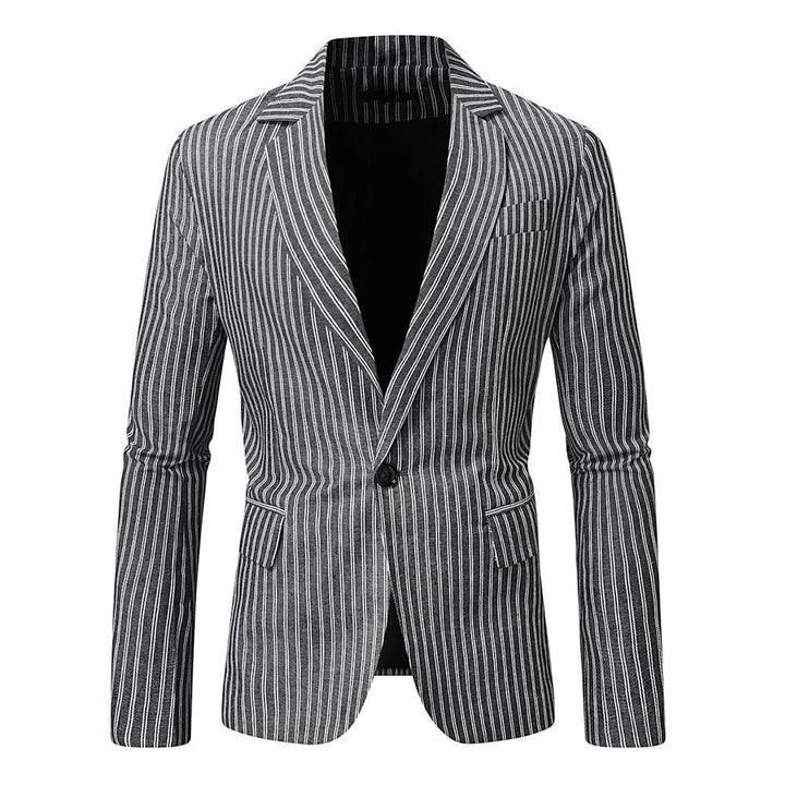 Herren eleganter Blazer mit feinen Streifen Aliams