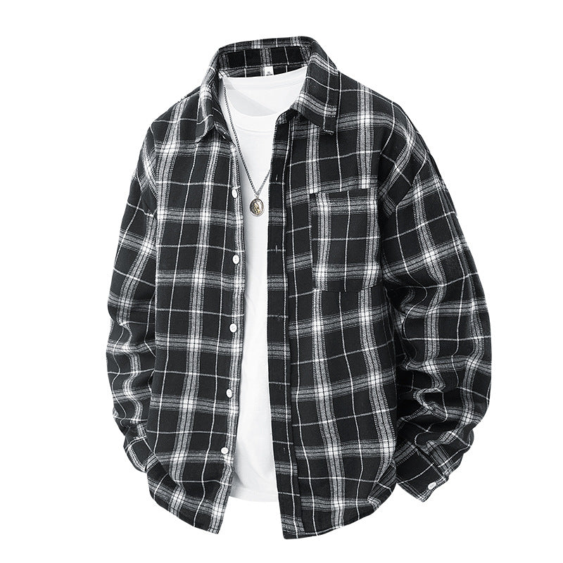 Herren kariertes Freizeithemd Aliams