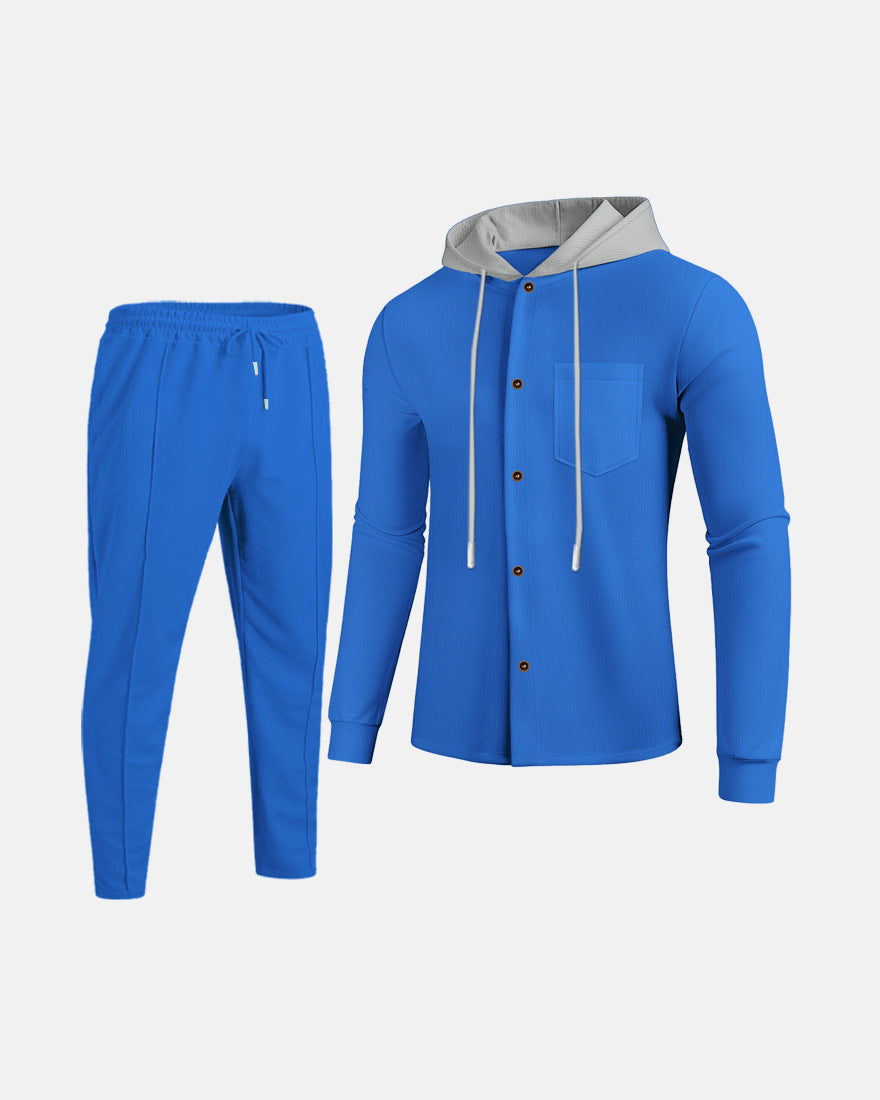 Herren Freizeit Kombination mit Kapuze Aliams