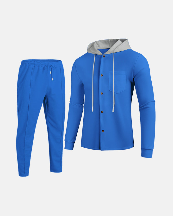 Herren Freizeit Kombination mit Kapuze Aliams
