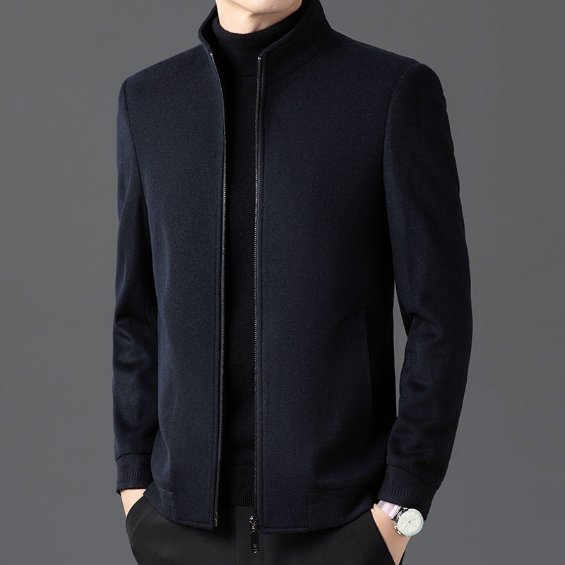 Herren elegante Jacke mit hochgeschlossenem Kragen Aliams