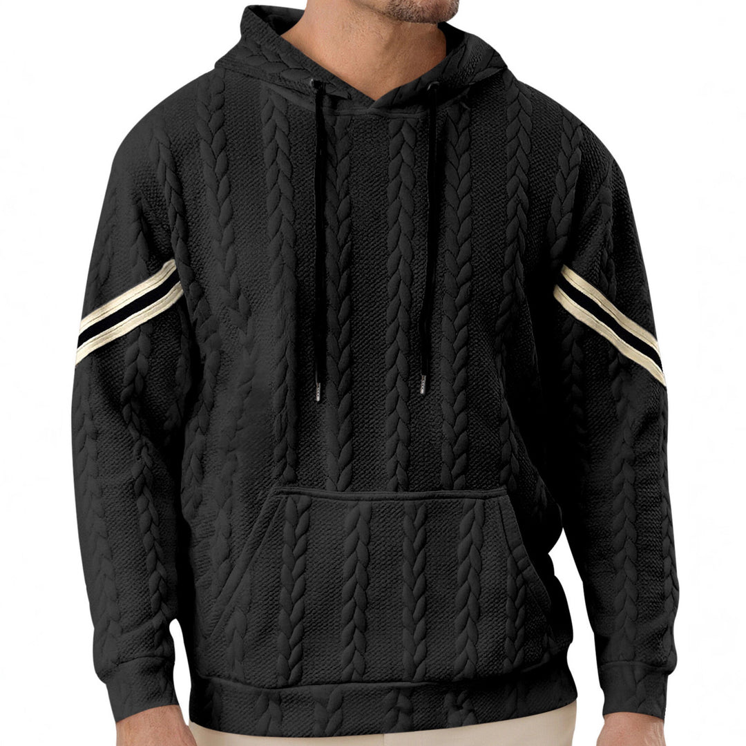Herren Kapuzenpullover mit strukturiertem Design und kontrastierenden Akzenten Aliams