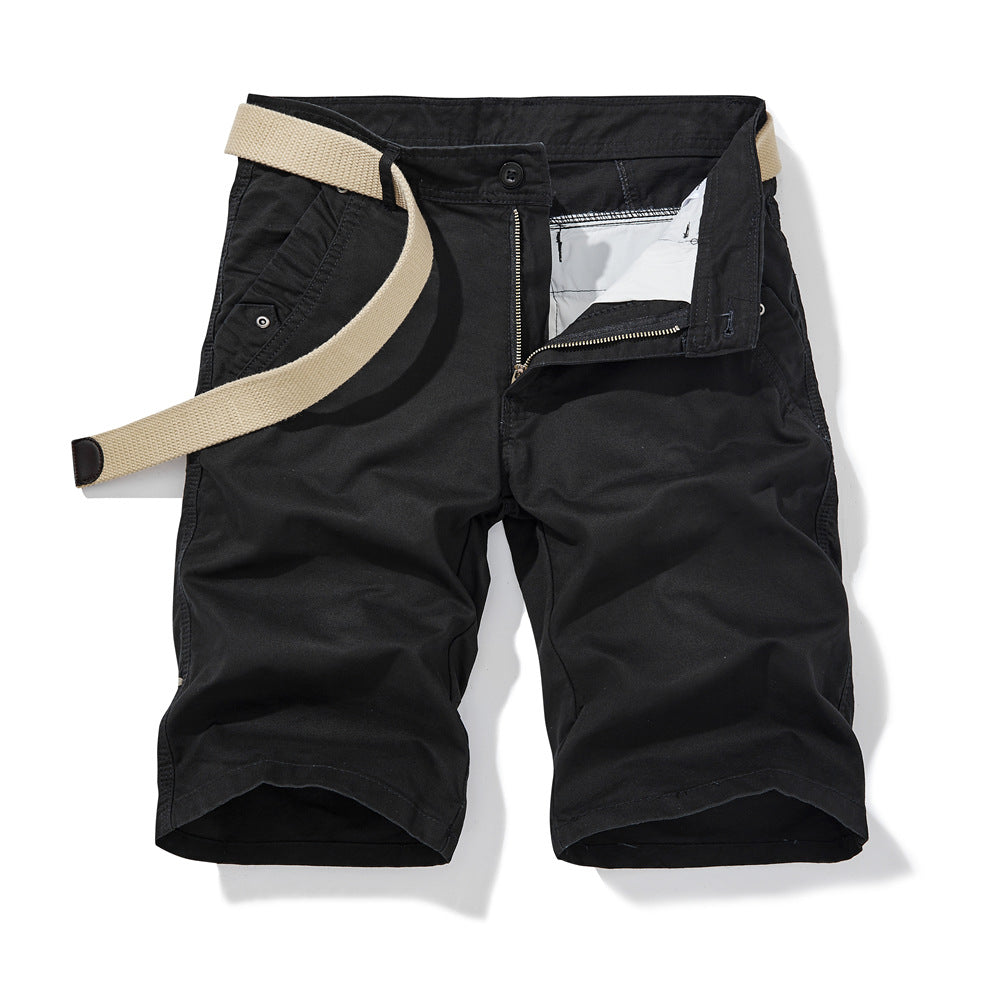 Herren vielseitige Kurz-Cargo-Shorts mit verstellbarem Bund und funktionalen Taschen Aliams