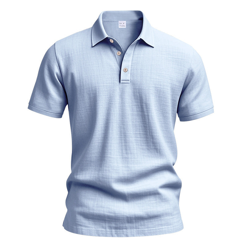 Herren Poloshirt mit strukturiertem Design und modischen Knopfdetails Aliams