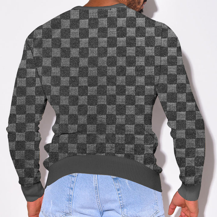 Herren Sweatshirt mit modernem Strukturdessin Aliams