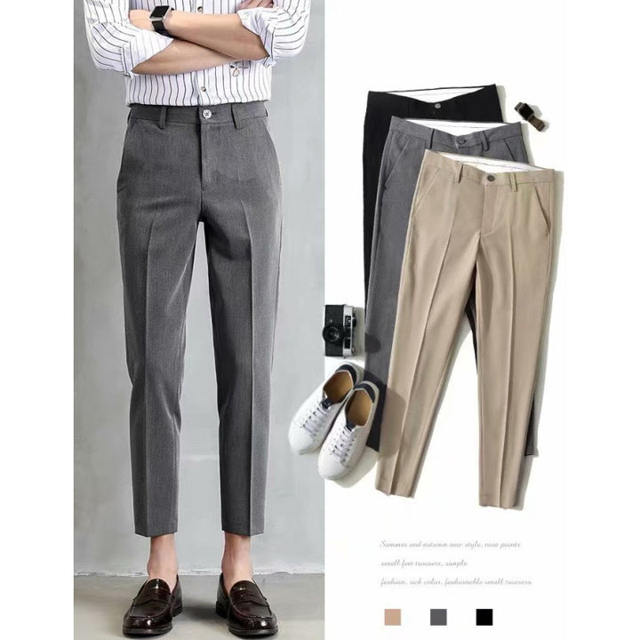 Herren klassische Chino-Hose mit eleganter Passform und subtilen Details Aliams