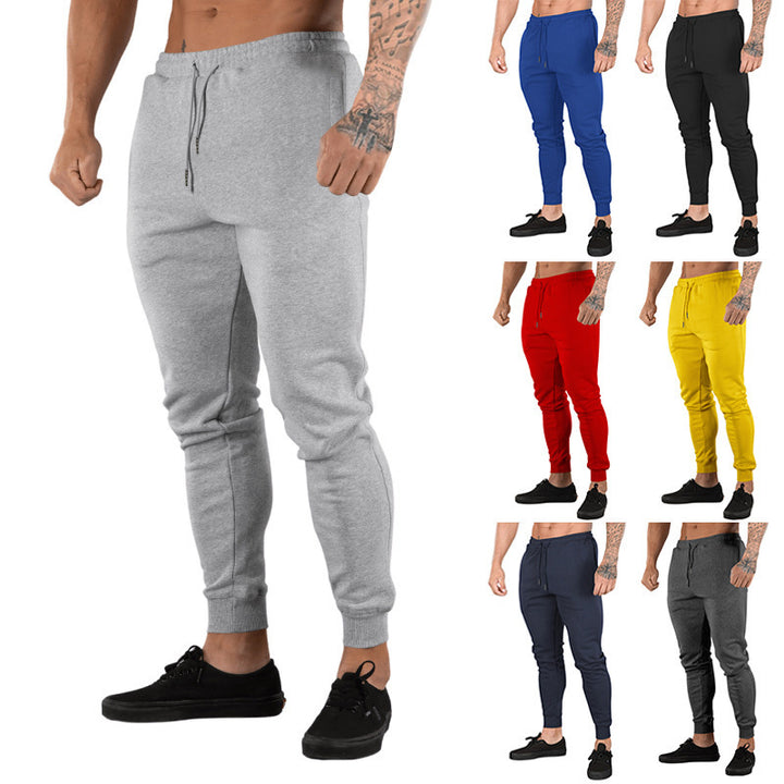 Herren Sportliche Jogginghose mit schmalem Schnitt und verstellbarem Kordelzug Aliams