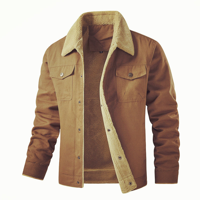 Herren gefütterte Utility-Jacke mit Teddyfutter Aliams