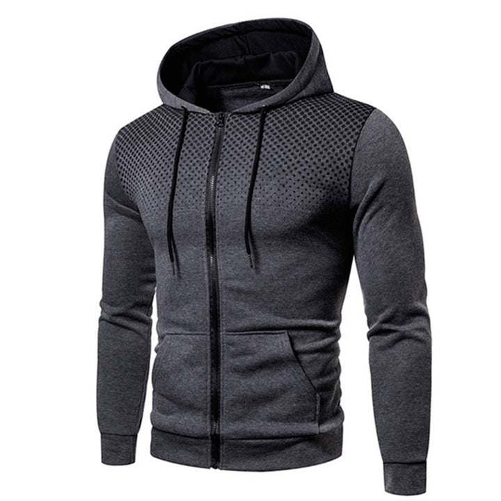 Herren Sportlicher Kapuzenpullover mit stylischem Reißverschluss und atmungsaktivem Material Aliams
