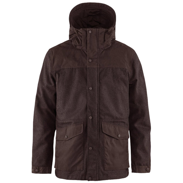 Herren funktionale Winterjacke mit abnehmbarem Kapuzenkragen und großen Taschen Aliams