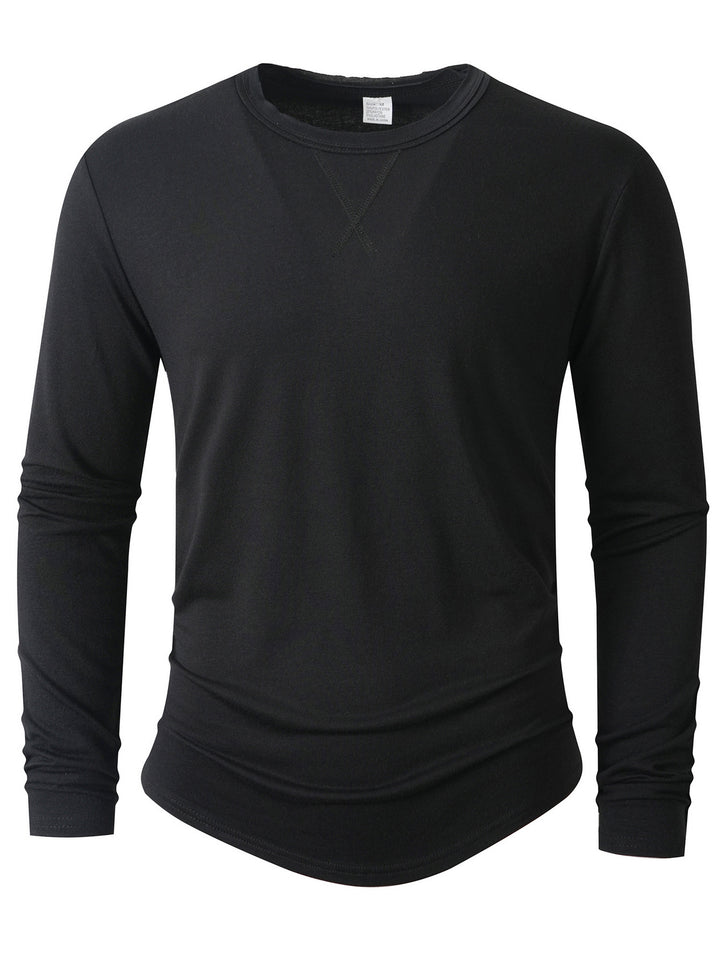 Herren Sportliches Langarmshirt Aliams