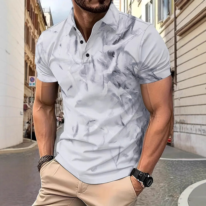 Herren Kurzarm Poloshirt mit modernem Strukturdesign Aliams