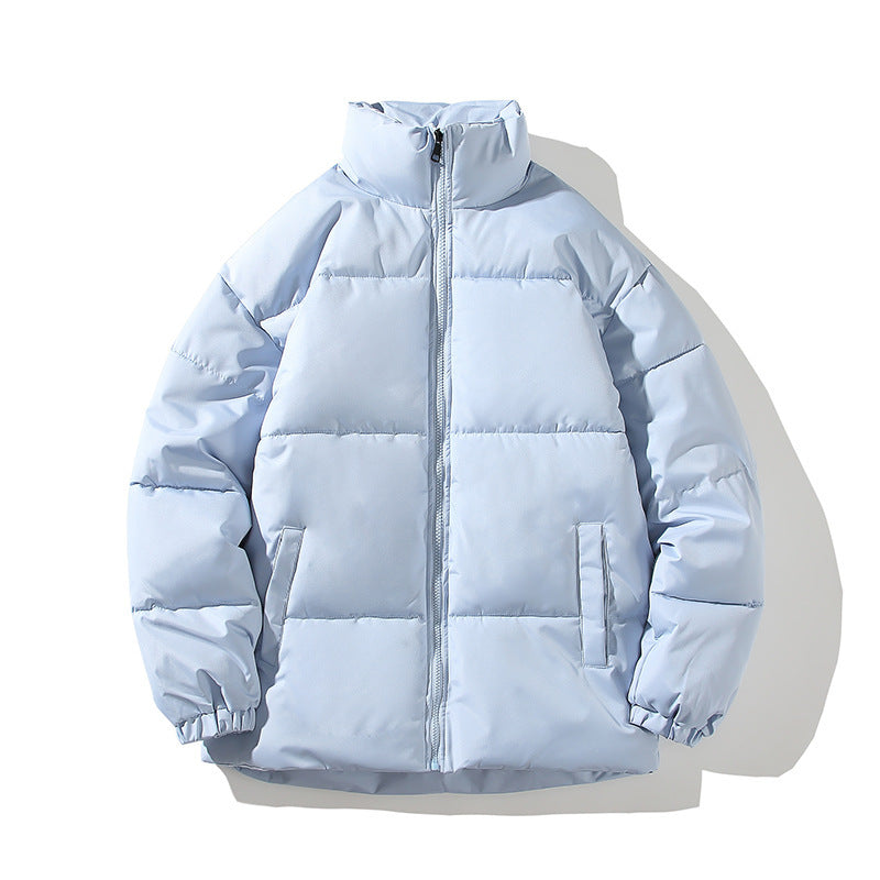 Herren isolierte Steppjacke mit hohem Kragen und elastischen Bündchen Aliams