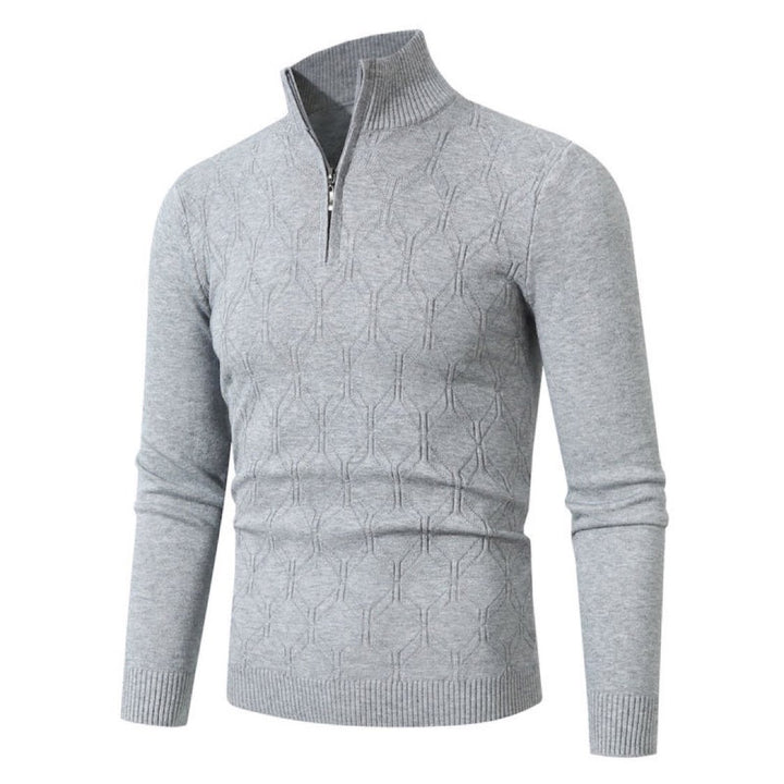 Herren Strickpullover mit modernem Strukturmuster Aliams