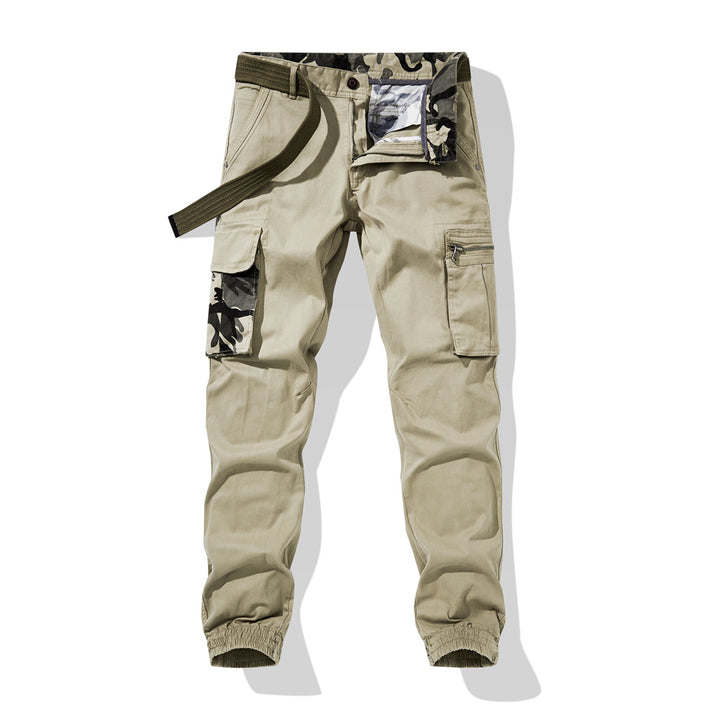 Herren bequeme Cargo-Hose mit elastischem Bund und zahlreichen praktischen Taschen Aliams